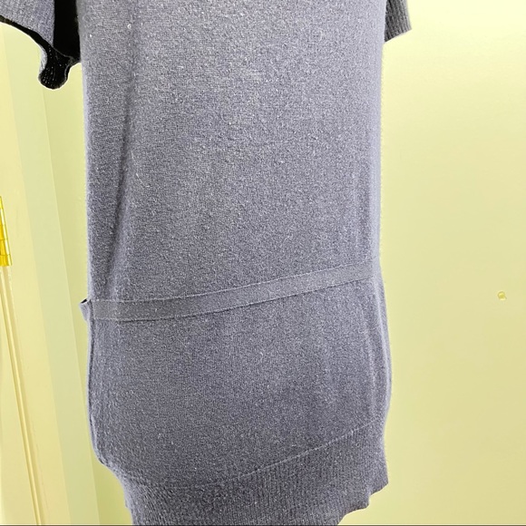 J Crew 100% cashmere navy short sleeves cardigan sweater size M - Picture 10 of 11